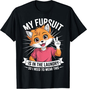 Furry Fandom Fursuit Cosplay Convention T-Shirt - T-Shirt | Black