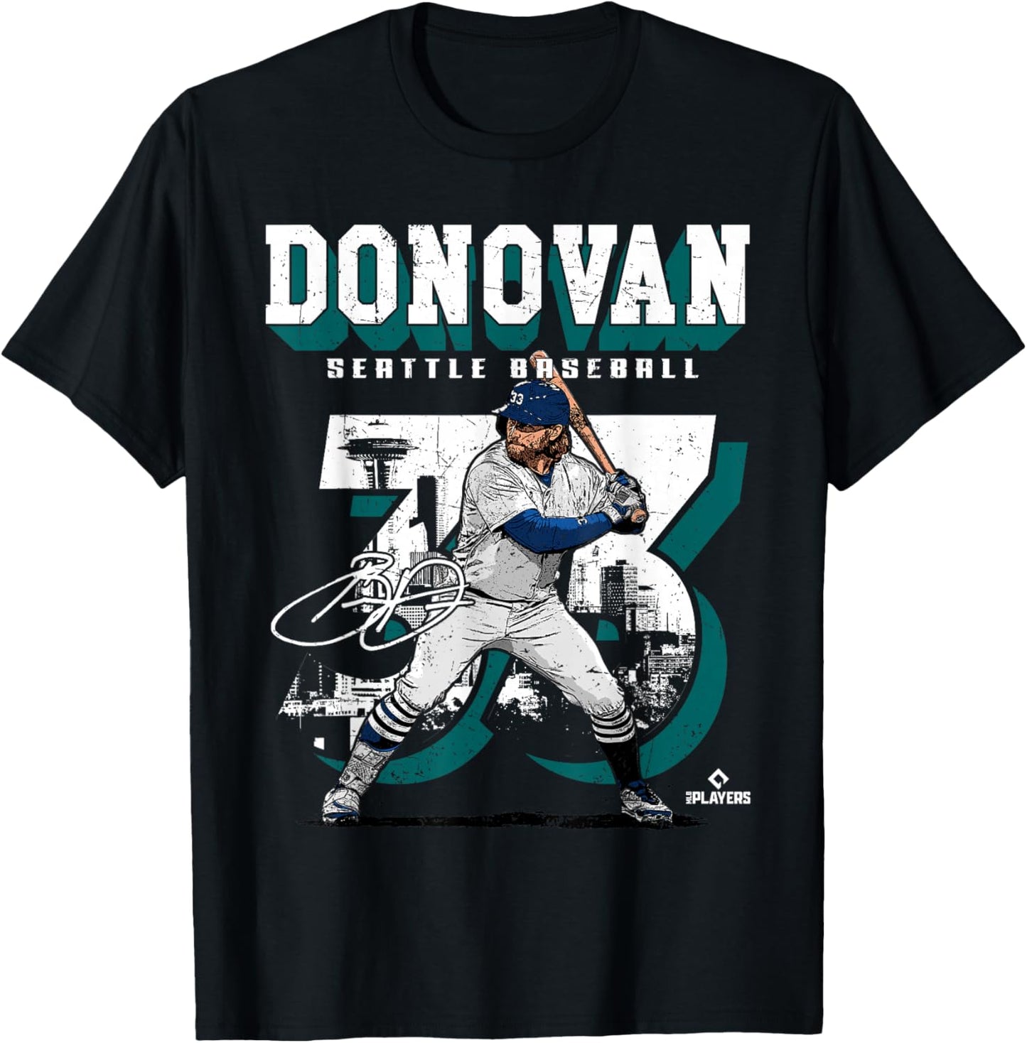 Brendan Donovan | Seattle Baseball Players | MLBBRD201M T-Shirt - T-Shirt | Black