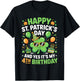 Happy St Patrick's Day 2026 Yes It's My 4th Birthday Kids T-Shirt - T-Shirt | Black
