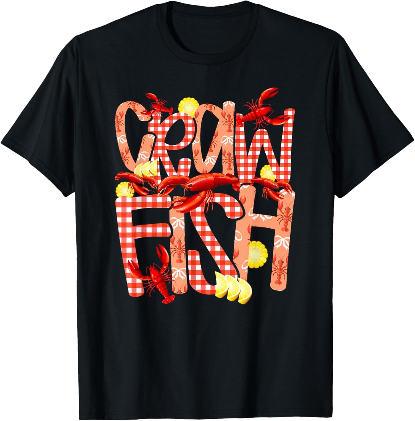 Crawfish Cute Crawfish Lover Crawfish Boil T-Shirt - T-Shirt | Black