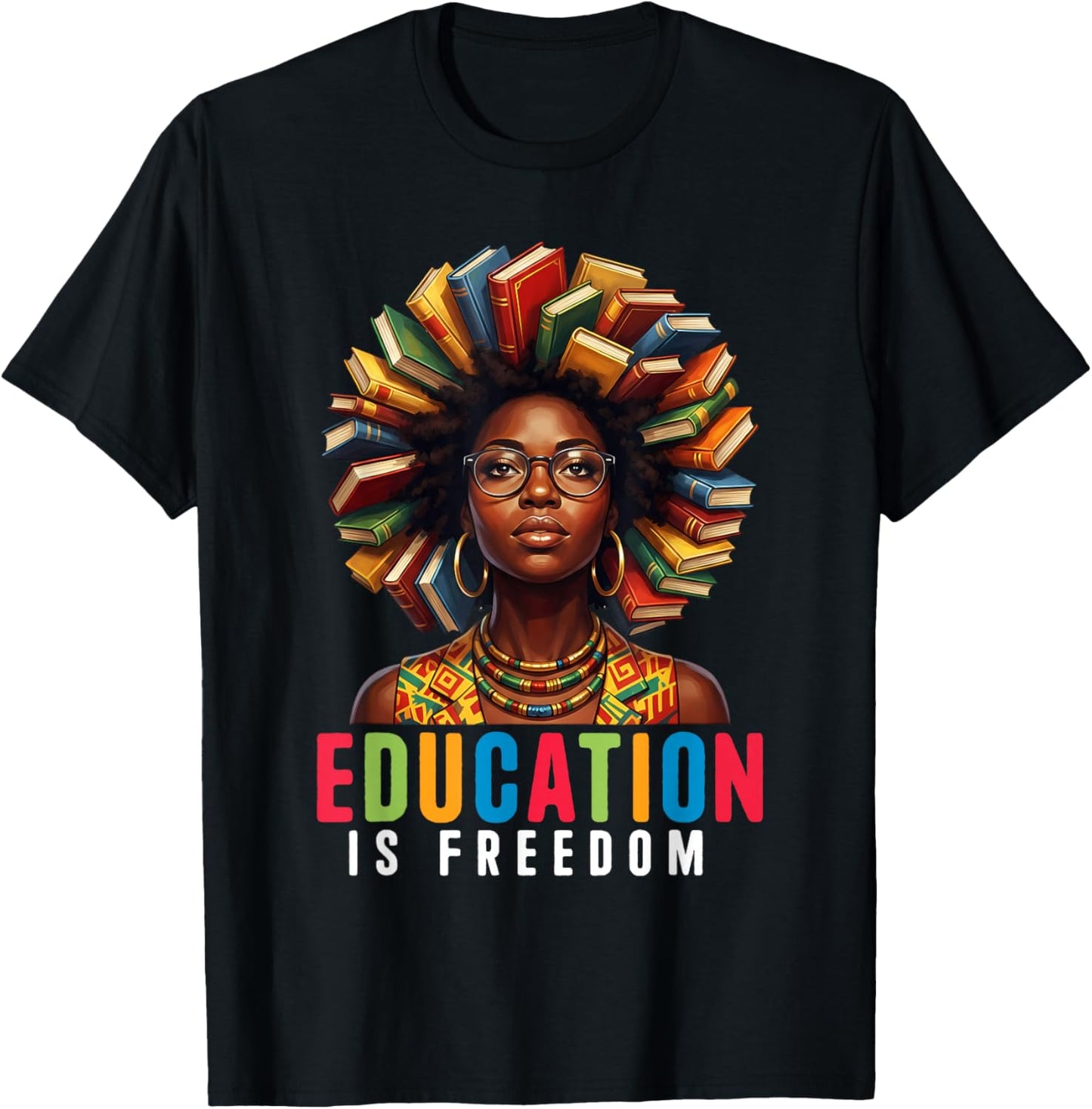 Black History Month Shirt Women Afro Black Women African T-Shirt - T-Shirt | Black