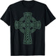 Vintage Distressed Celtic Cross Saint Patricks Day T-Shirt - T-Shirt | Black