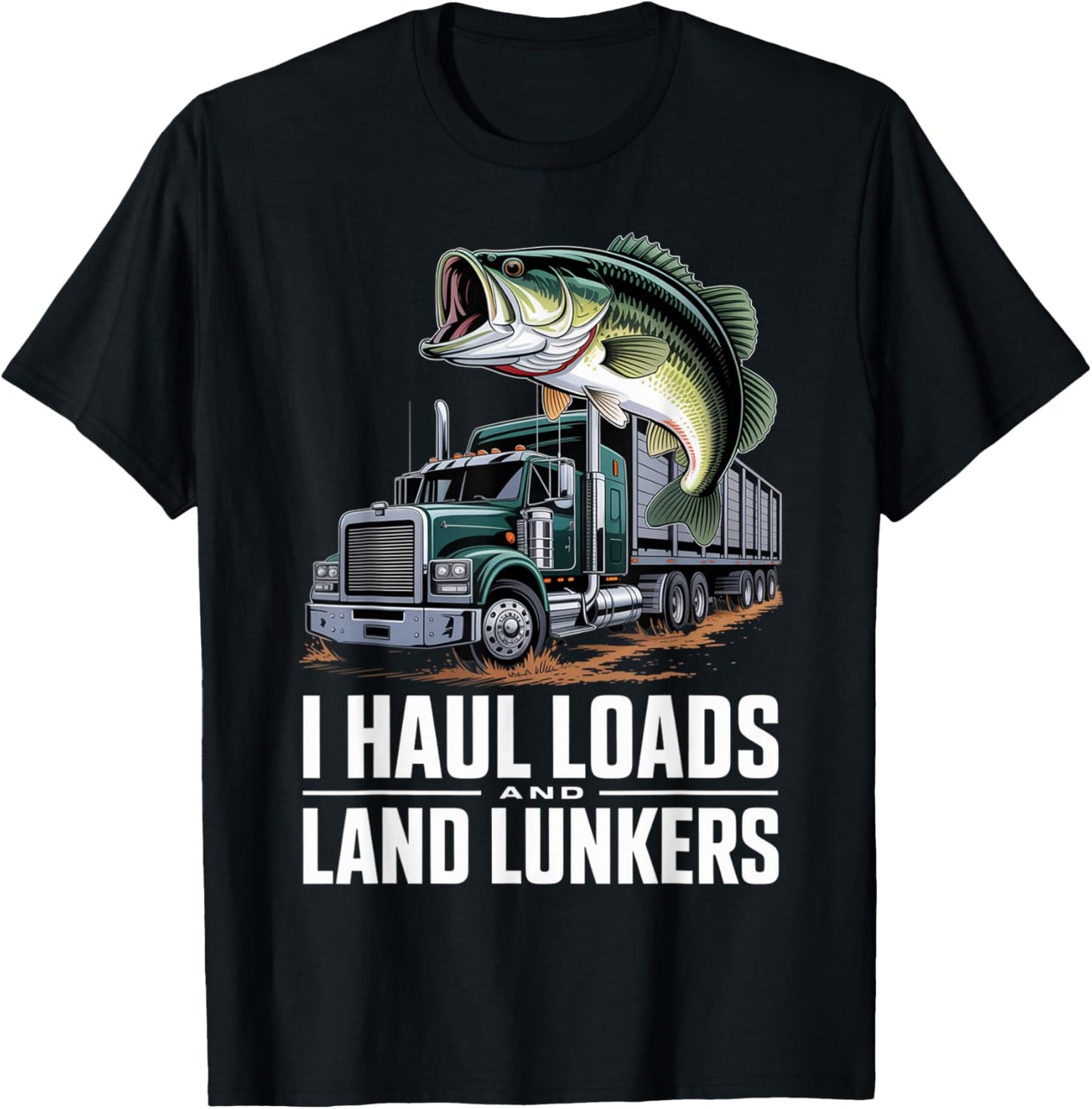 Trucker Truck Driver 18 Wheeler Semi Truck T-Shirt - T-Shirt | Black