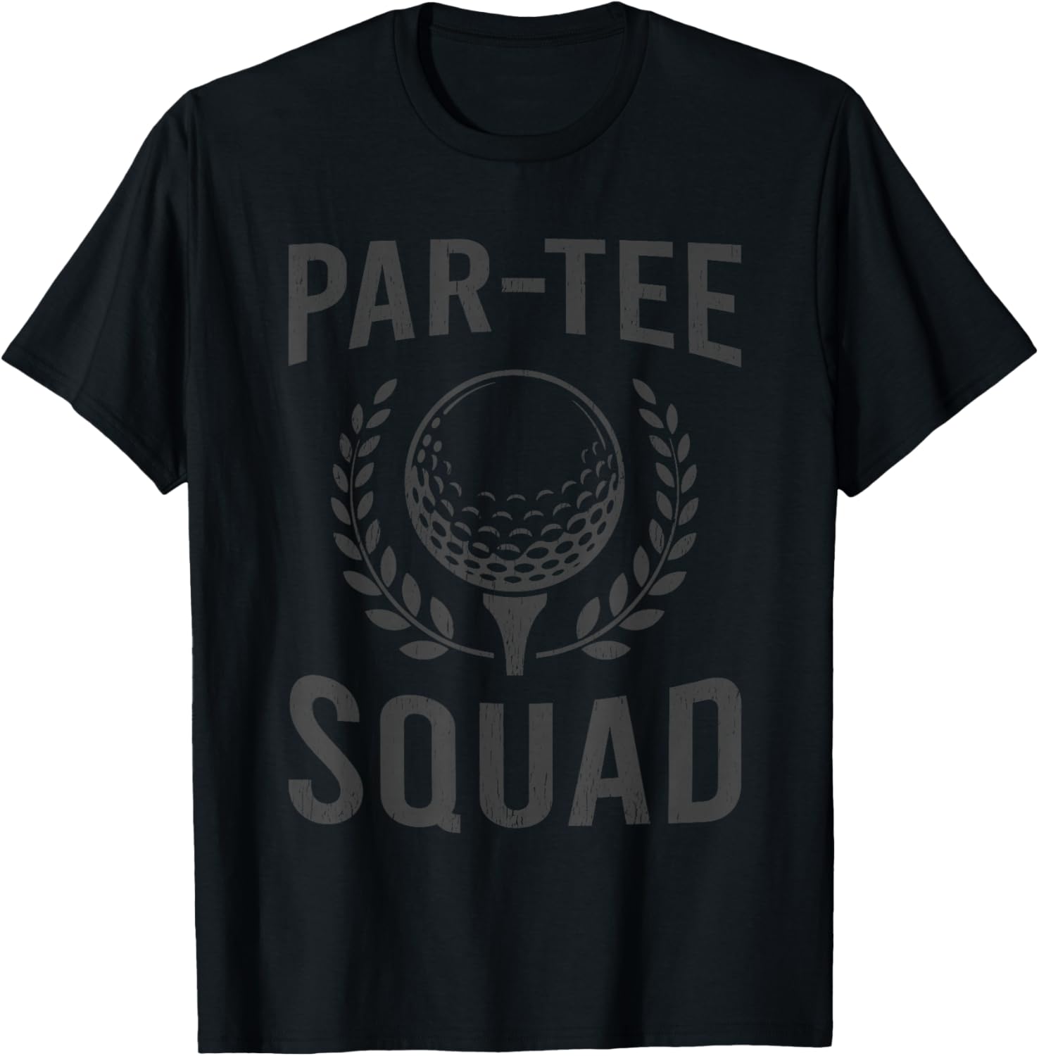 Par- Squad Funny Bachelor Party Golf Trip Golfing Pun T-Shirt - T-Shirt | Black