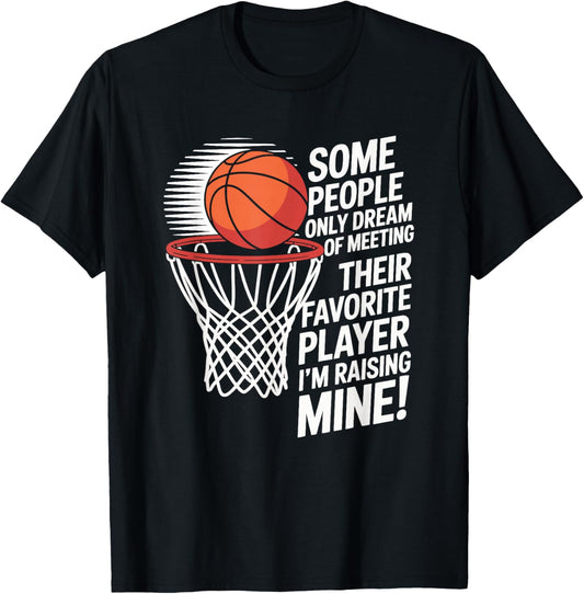 Basketball Mom or Dad, Basketball Parent T-Shirt - T-Shirt | Black