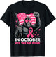 Bigfoot Breast Cancer Awareness Month Pink Ribbon Women Men T-Shirt - T-Shirt | Black