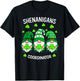 Funny Irish Gnome St Patricks Day Shenanigans Coordinator T-Shirt - T-Shirt | Black