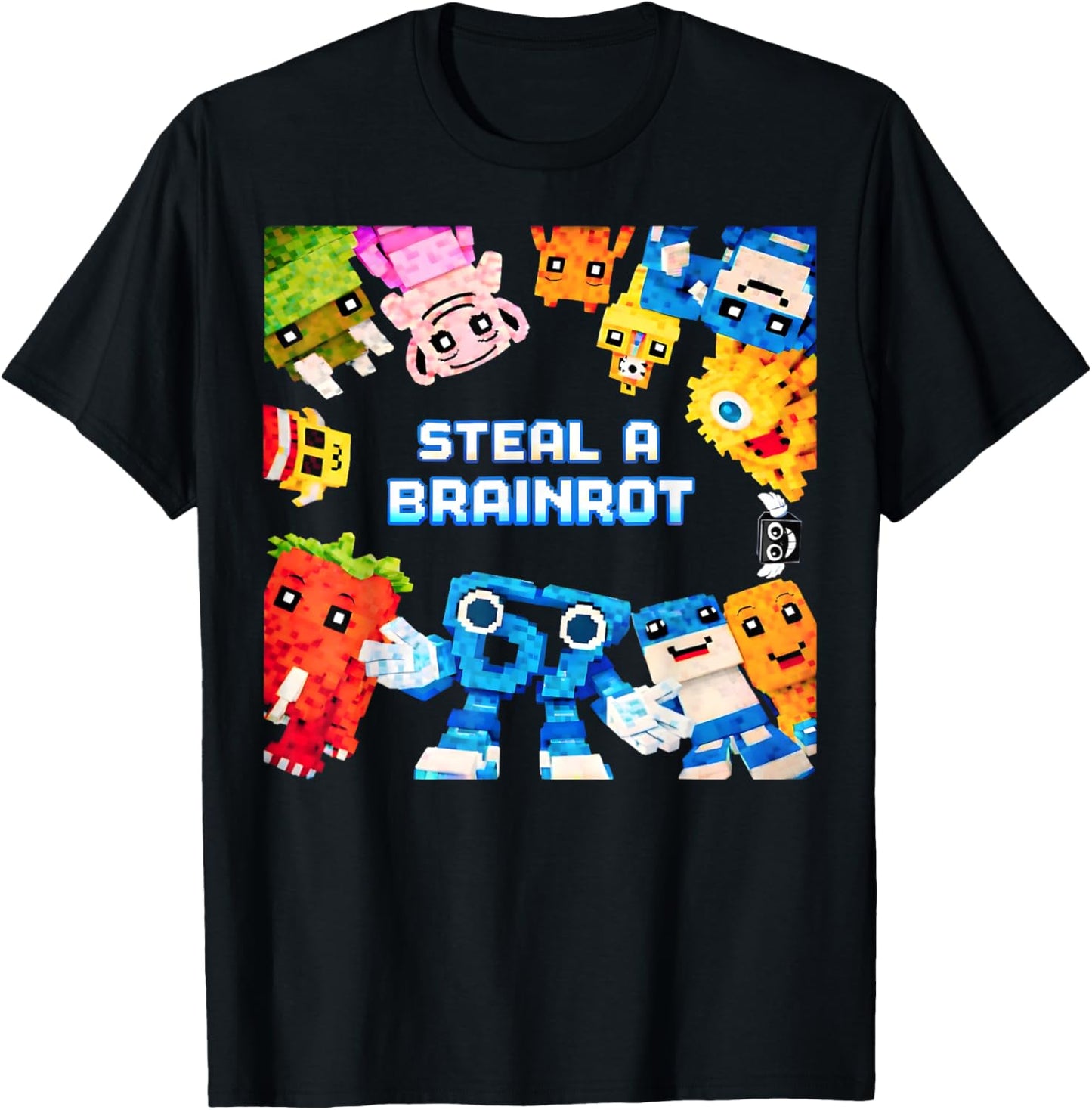 Steal A Brainrot Funny 67 Birthday Boy Meme Gifts for Kids T-Shirt - T-Shirt | Black
