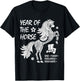 Year of The Horse Traits Chinese Lunar New Year 2026 T-Shirt - T-Shirt | Black