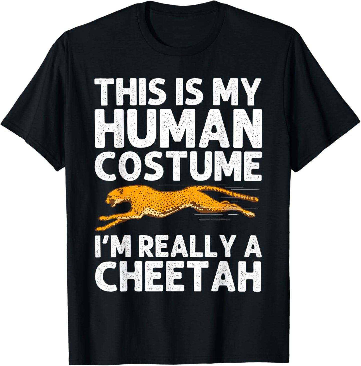 Cool Cheetah Art Women Kid Zoo Animal Safari Cheetah T-Shirt - T-Shirt | Black