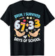 Bruh I Survived 67 33 Days of School Six Seven 100th Day Boy T-Shirt - T-Shirt | Black