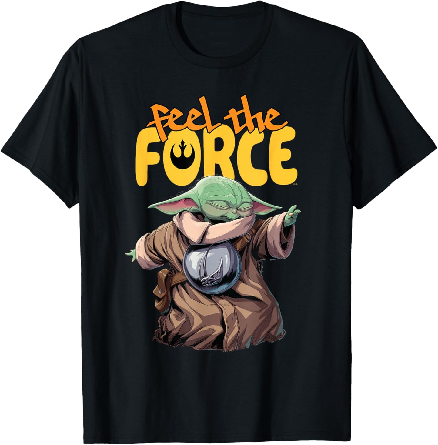 Star Wars: The Mandalorian and Grogu Movie Feel the Force T-Shirt - T-Shirt | Black