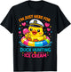 Just Here for The Free Ice Cream & Duck Hunting Funny Cruise T-Shirt - T-Shirt | Black