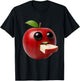 Niche Fruits Funny Apple Meme Brainrot Surreal T-Shirt - T-Shirt | Black