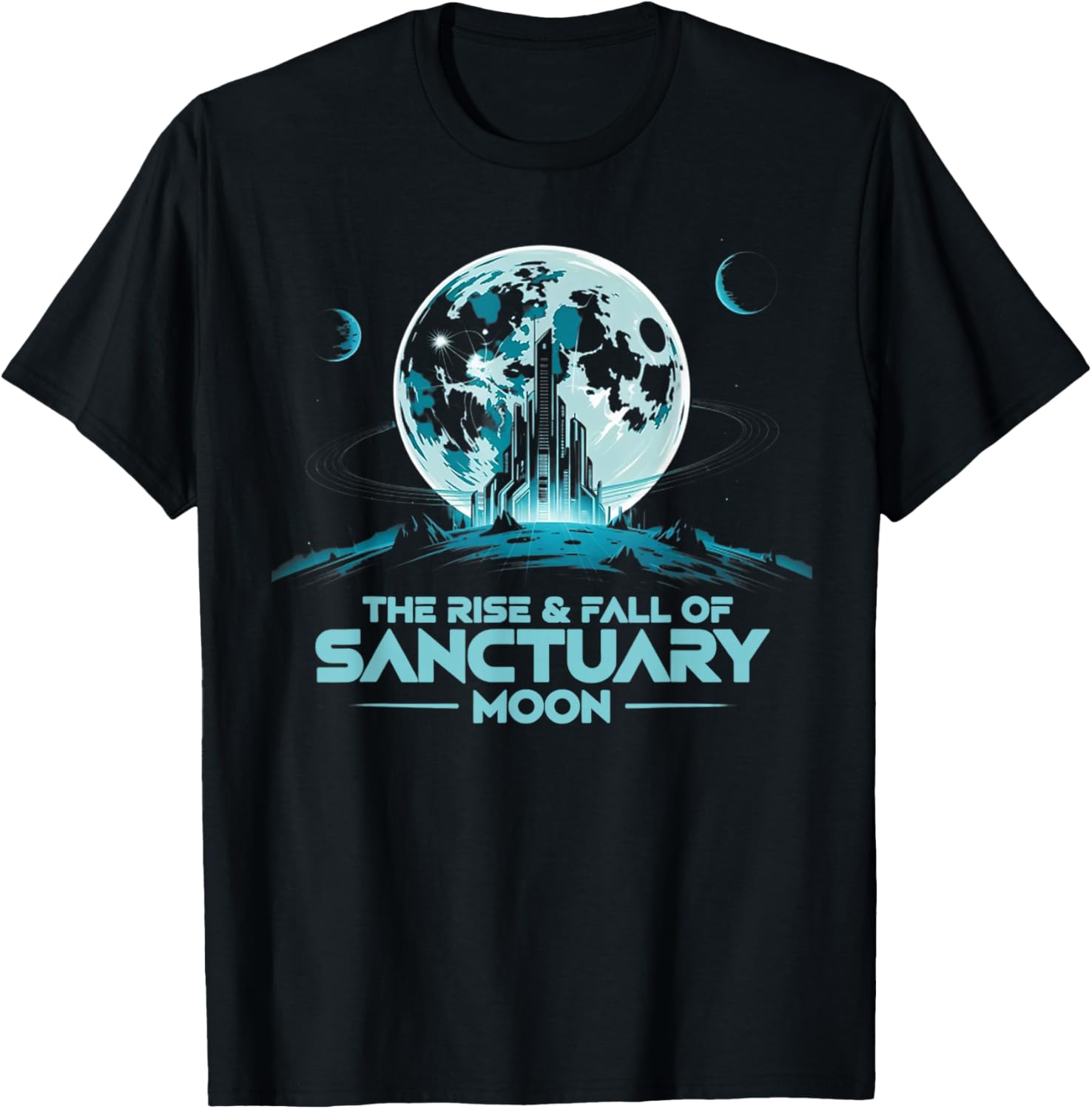 Retro Quote The Rise and Fall of Sanctuary Moon Classic T-Shirt - T-Shirt | Black