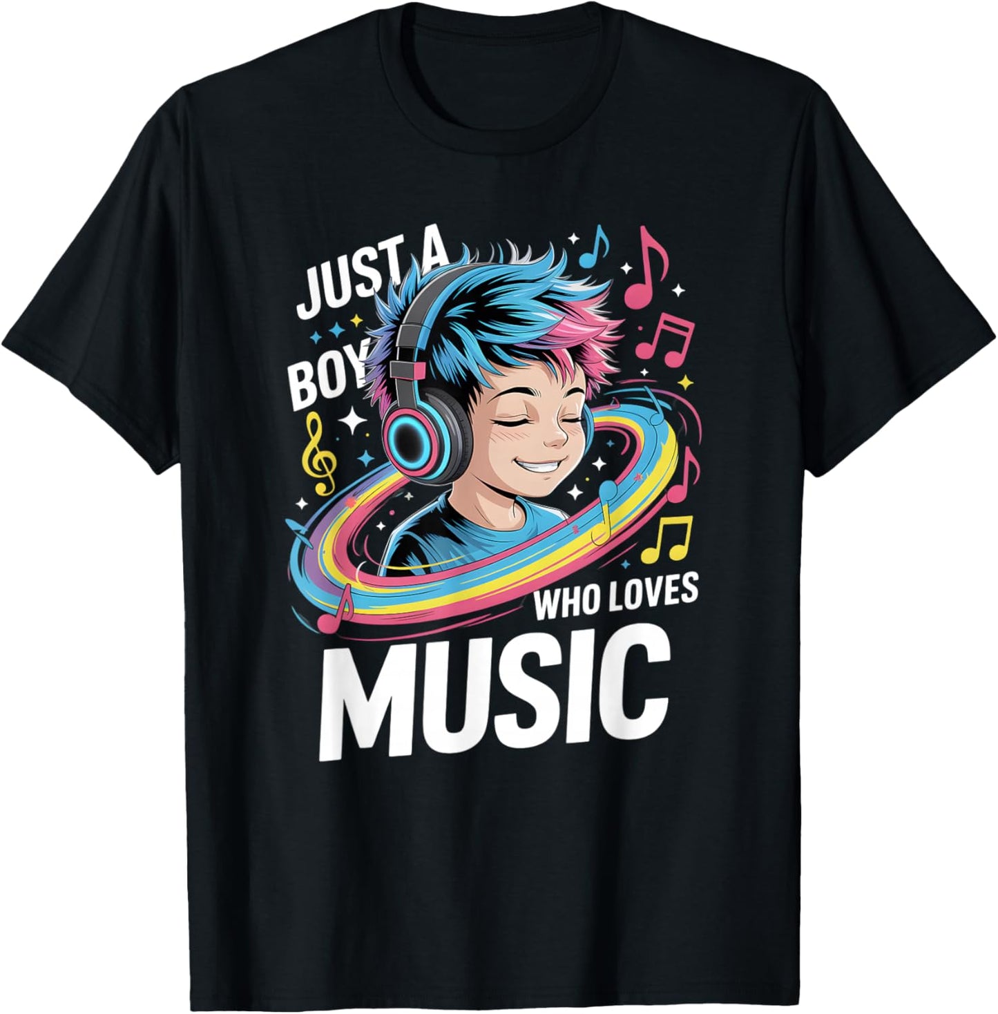 Boys Music T-Shirt - T-Shirt | Black