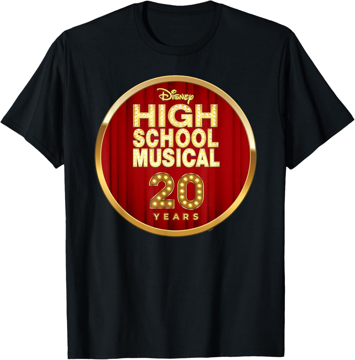 Disney High School Musical 20th Anniversary Official Logo T-Shirt - T-Shirt | Black
