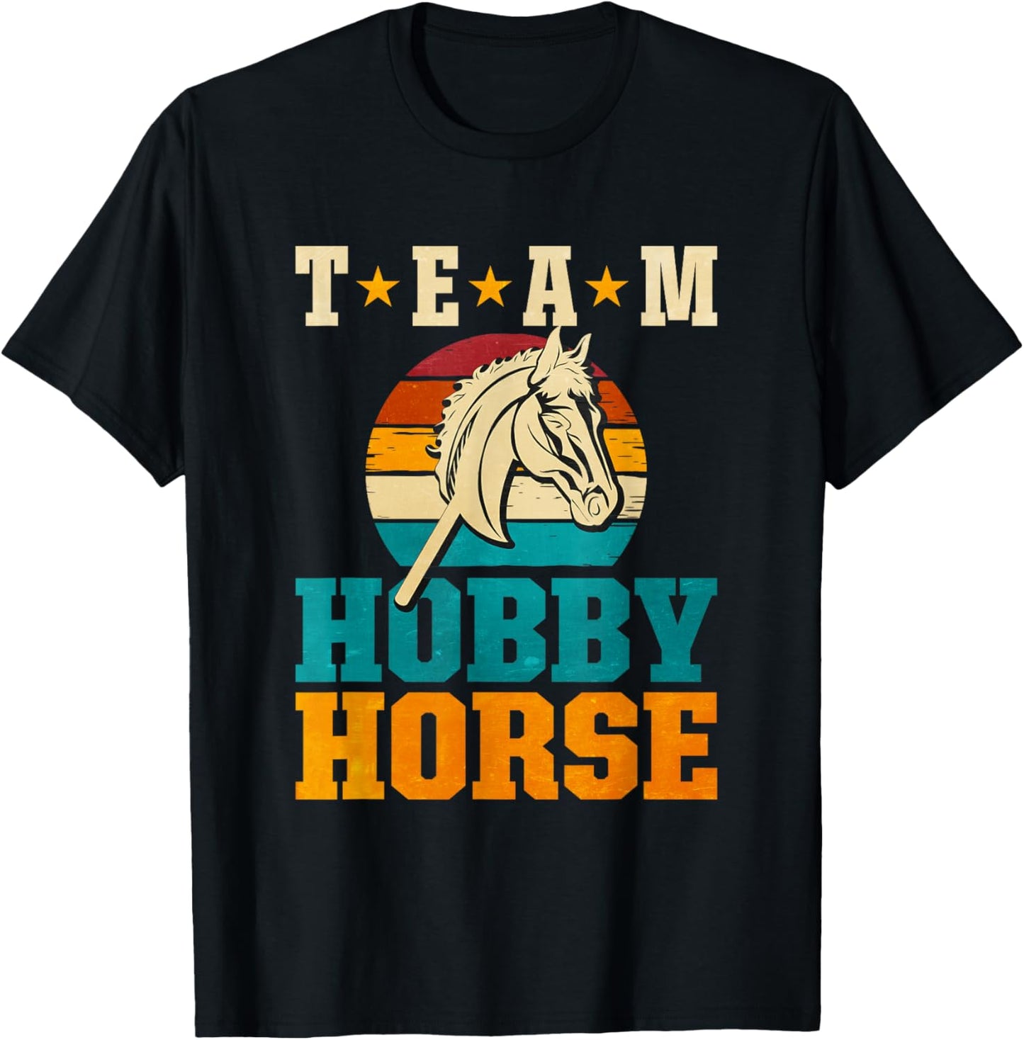 Team Hobby Horse T-Shirt - T-Shirt | Black