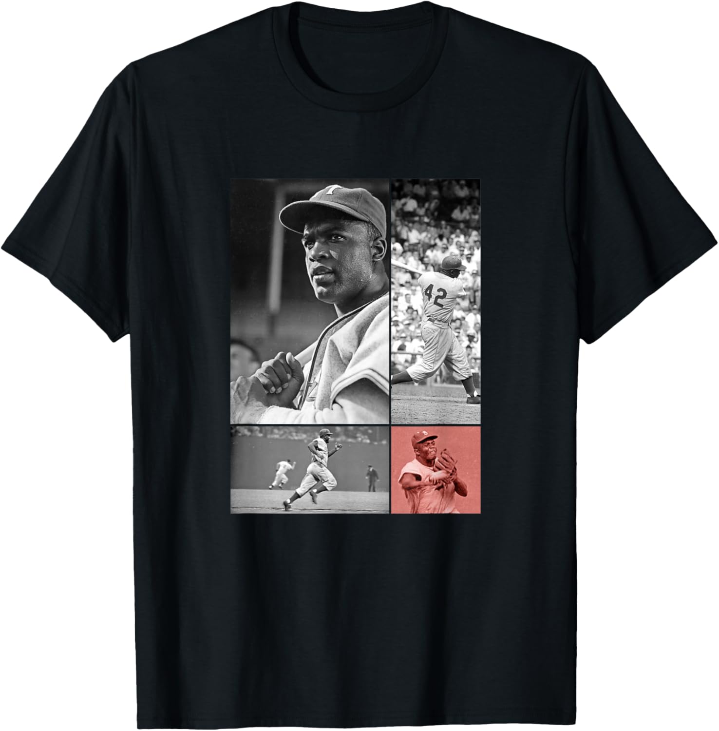 Jackie Robinson_006 T-Shirt - T-Shirt | Black