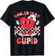 Cooler Than Cupid Valentines Day for Teens Kids Boys Girls T-Shirt - T-Shirt | Black