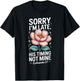 Sorry im Late his Timing not Mine Faith Jesus T-Shirt - T-Shirt | Black