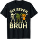 67 Halloween Funny Six Seven Meme Brainrot Pumpkin Kids Bruh T-Shirt - T-Shirt | Black