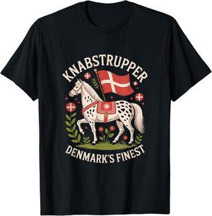 Knabstrupper Horse Denmark's Finest Equestrian T-Shirt - T-Shirt | Black