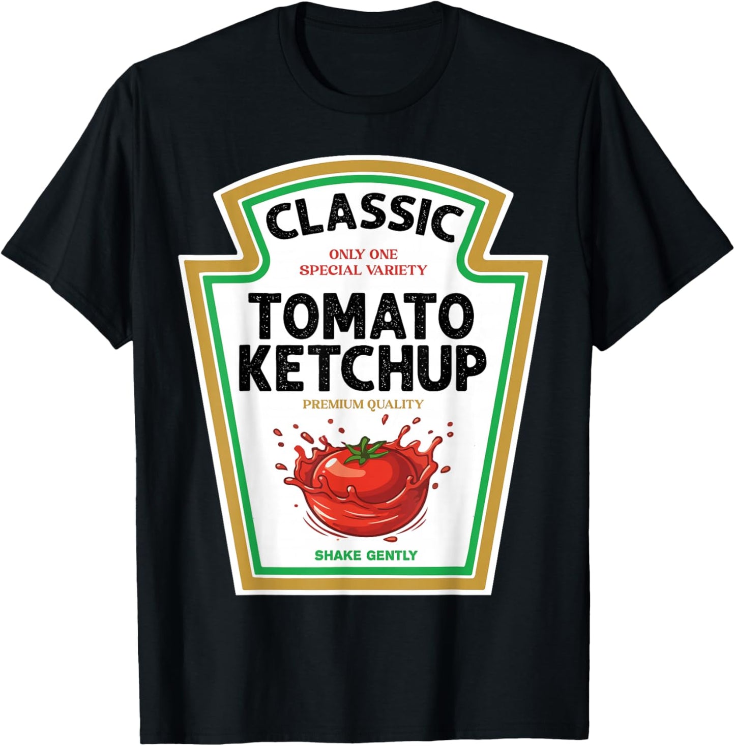 Red Ketchup DIY Halloween Costume Matching Group Ketchup T-Shirt - T-Shirt | Black