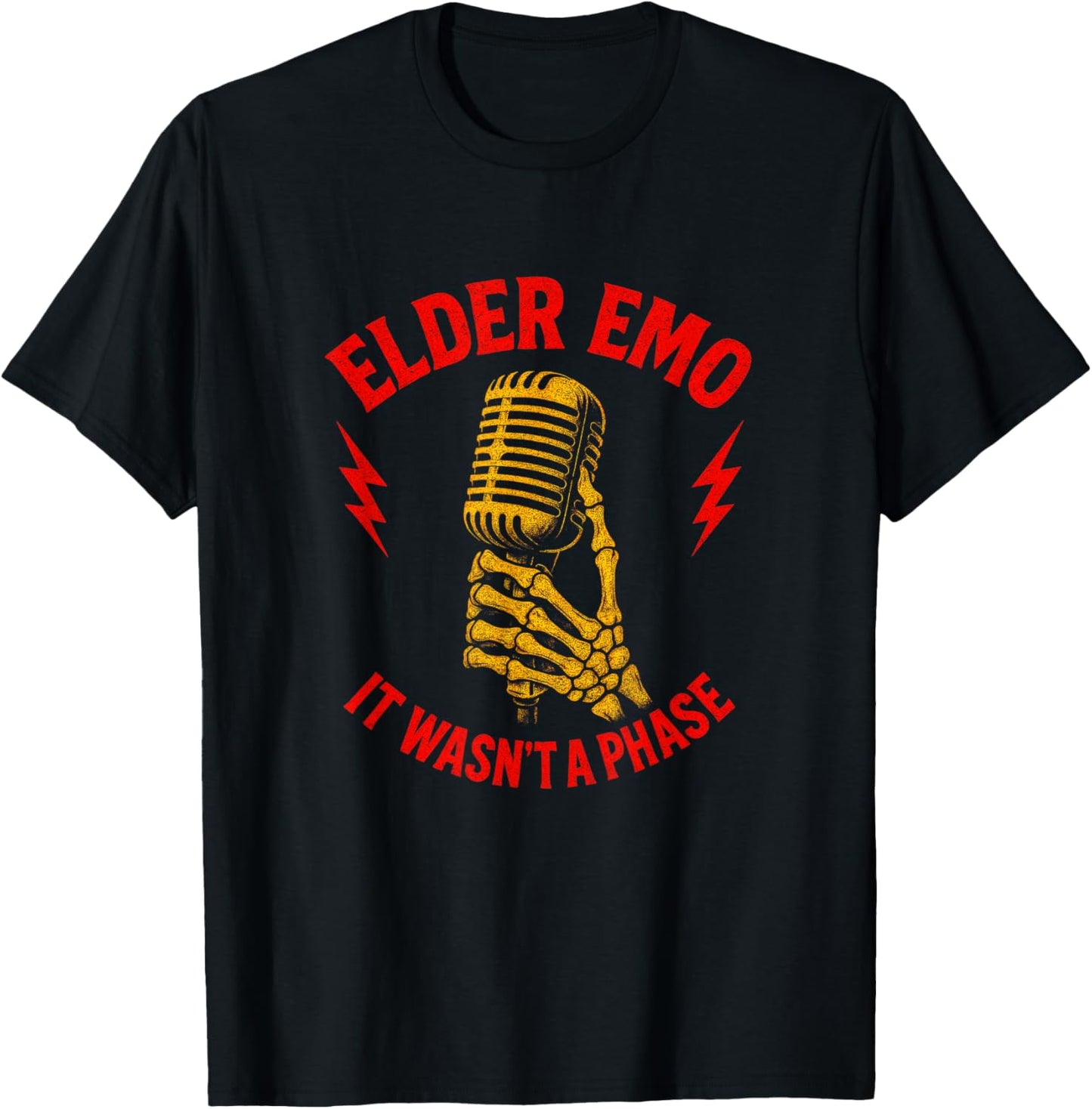 Elder Emo - Emo Music Lovers Gothic Fans T-Shirt - T-Shirt | Black