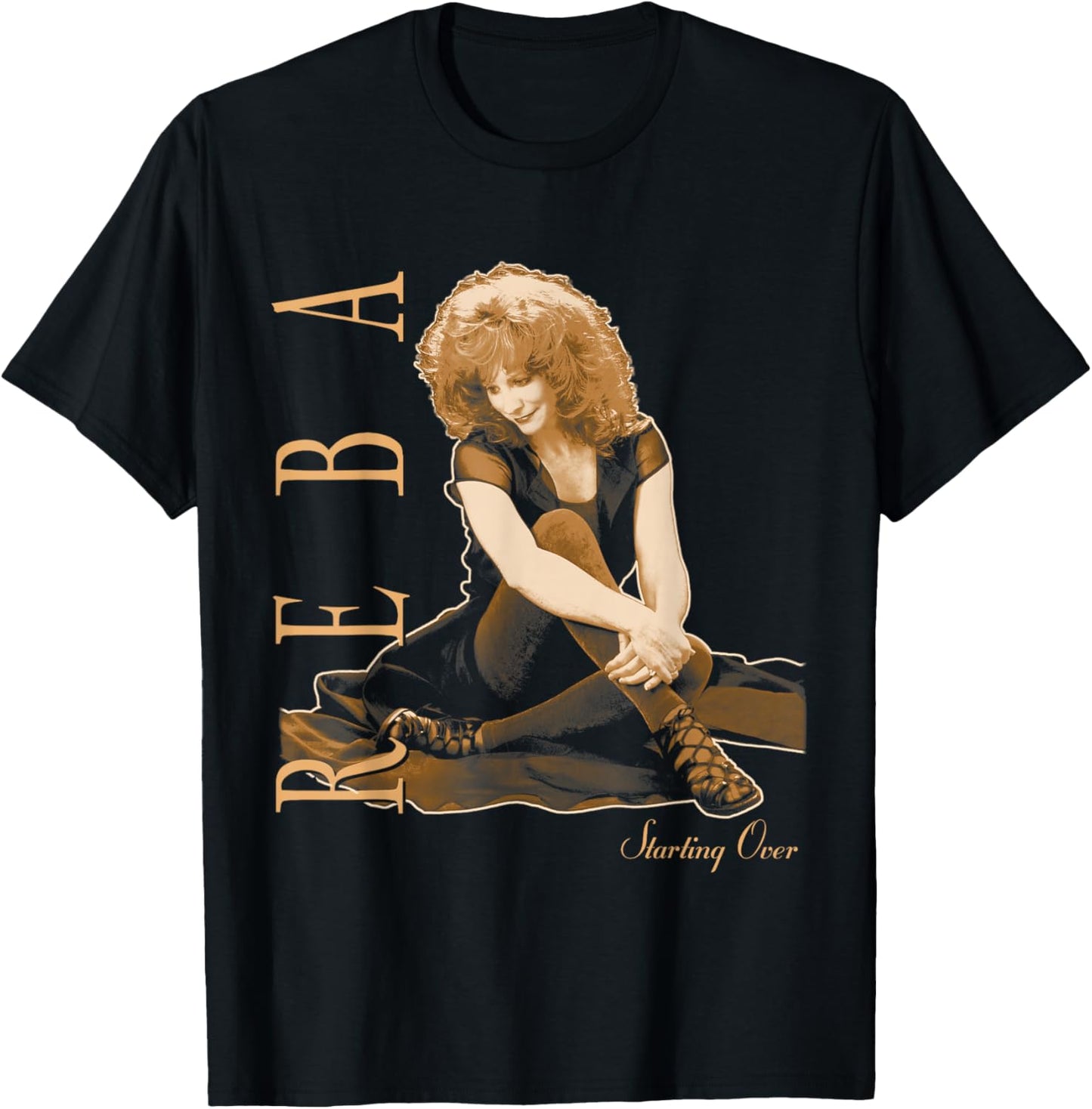 Official Reba McEntire Starting Over T-Shirt - T-Shirt | Black