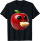 Niche Fruits Funny Apple Meme Brainrot Surreal T-Shirt - T-Shirt | Black