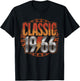 Classic 1966 for 60 Years Old Men Women 60th Birthday Rock T-Shirt - T-Shirt | Black