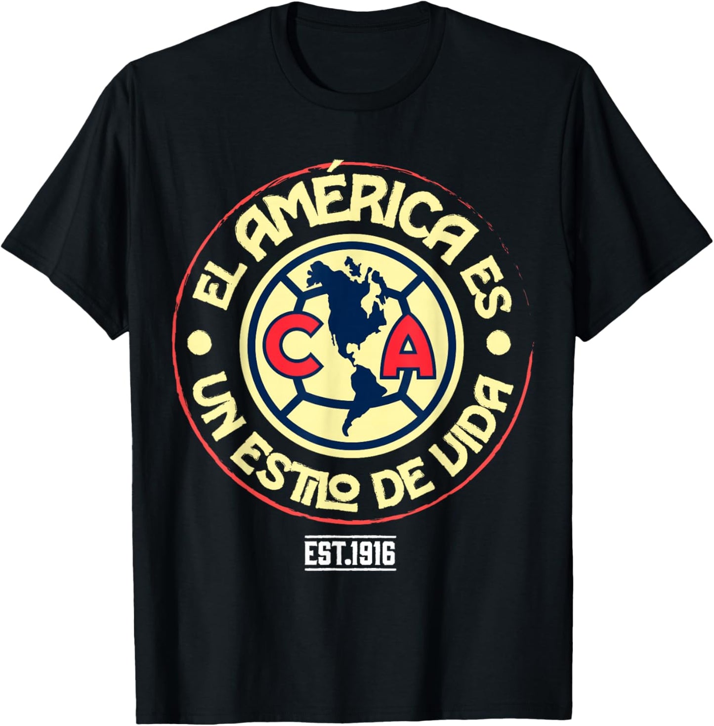 Club America — Soccer is a Way of Life T-Shirt - T-Shirt | Black