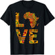 Africa Cool African Roots Map Traditional Kente Cloth T-Shirt - T-Shirt | Black