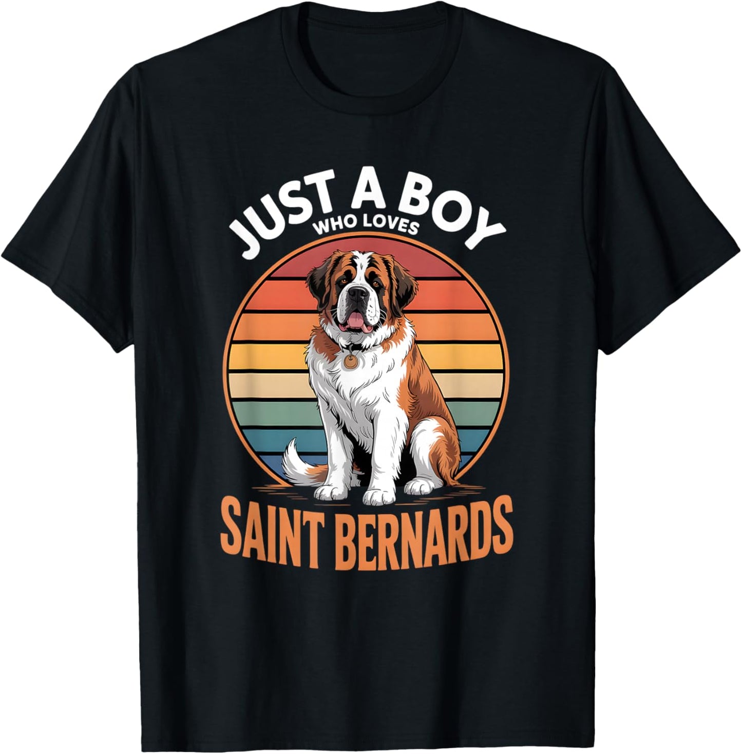 Boys Saint Bernard T-Shirt - T-Shirt | Black