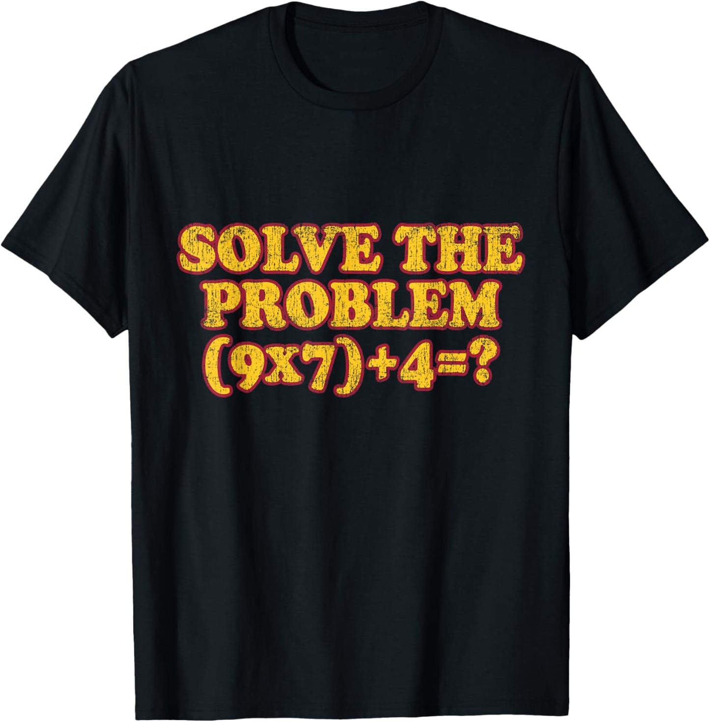 Solve The Problem 67 Meme PEMDAS Math Teacher Brainrot Joke T-Shirt - T-Shirt | Black
