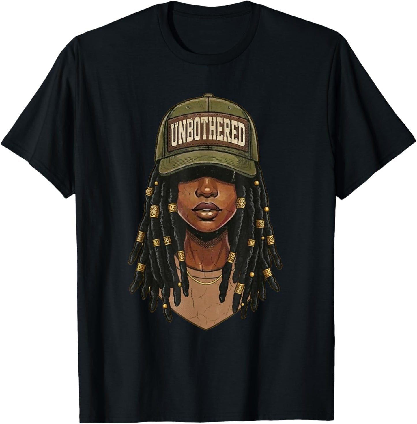 Retro Unbothered Black Women Camo, Black History Month Women T-Shirt - T-Shirt | Black