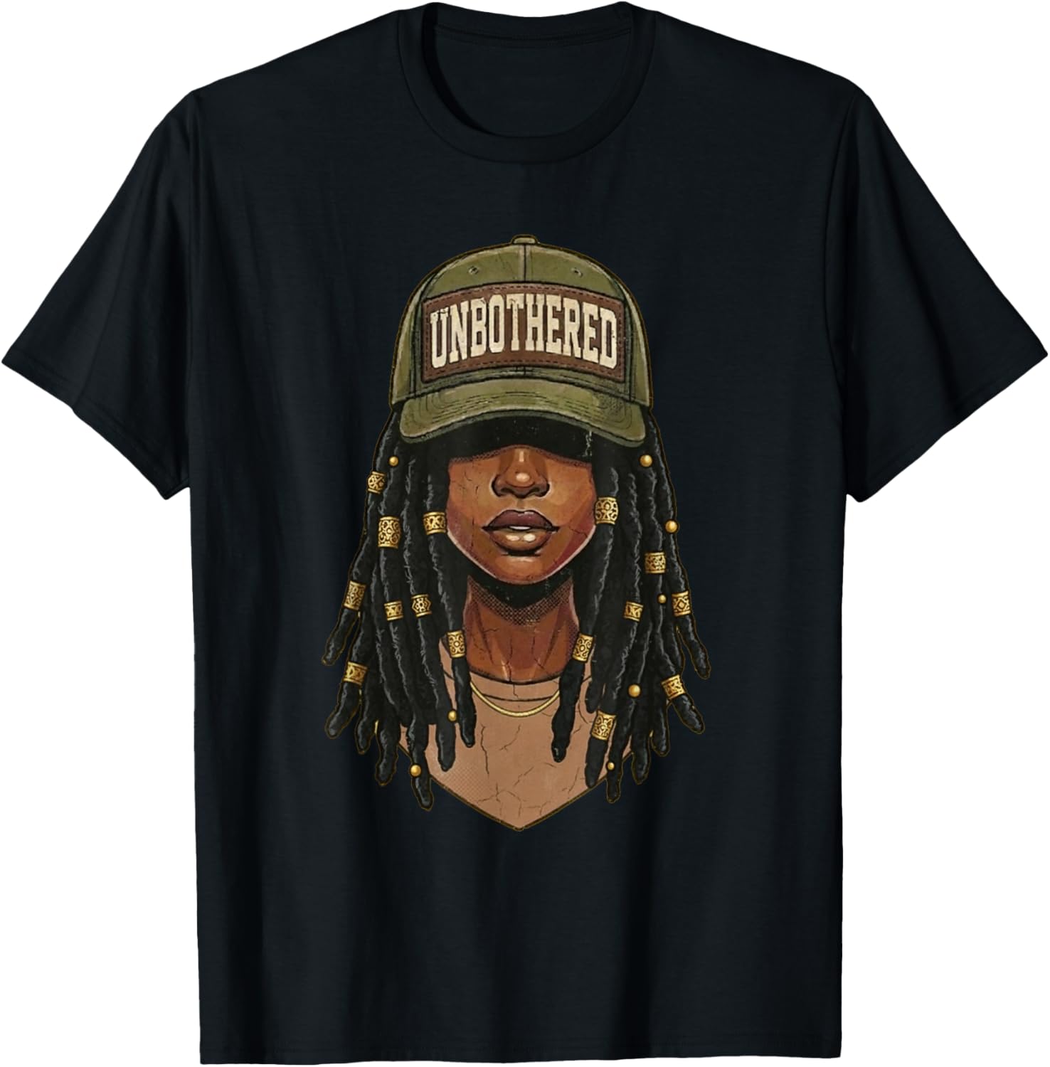 Retro Unbothered Black Women Camo, Black History Month Women T-Shirt - T-Shirt | Black