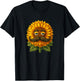 Handsome Mustache Sunflower Face Costume T-Shirt - T-Shirt | Black