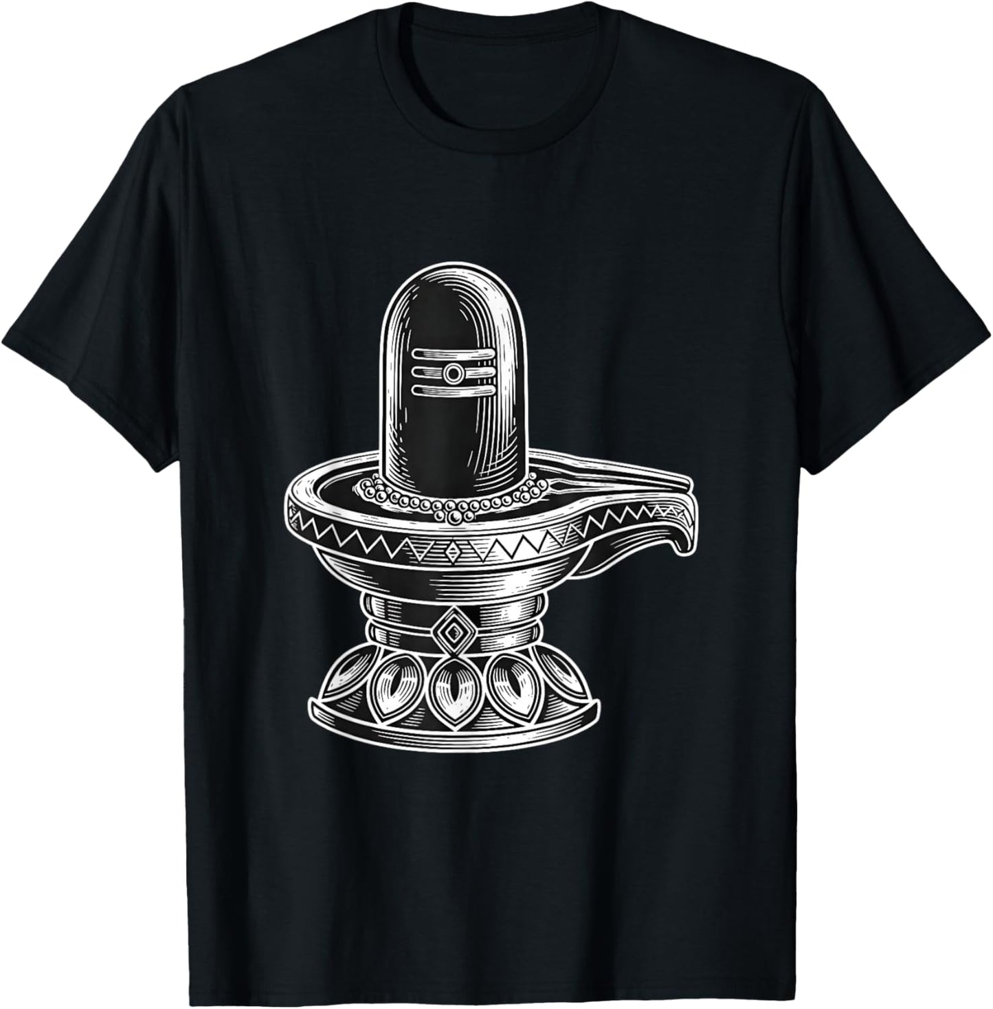 Lord Shiva Lingam Maha Shivaratri Adiyogi Devotees T-Shirt - T-Shirt | Black