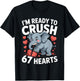 I'm Ready to Crush 67 Hearts Boys Valentine's Day T-Shirt - T-Shirt | Black