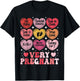 Pregnancy Announcement Valentine's Day Very Pregnant Heart T-Shirt - T-Shirt | Black