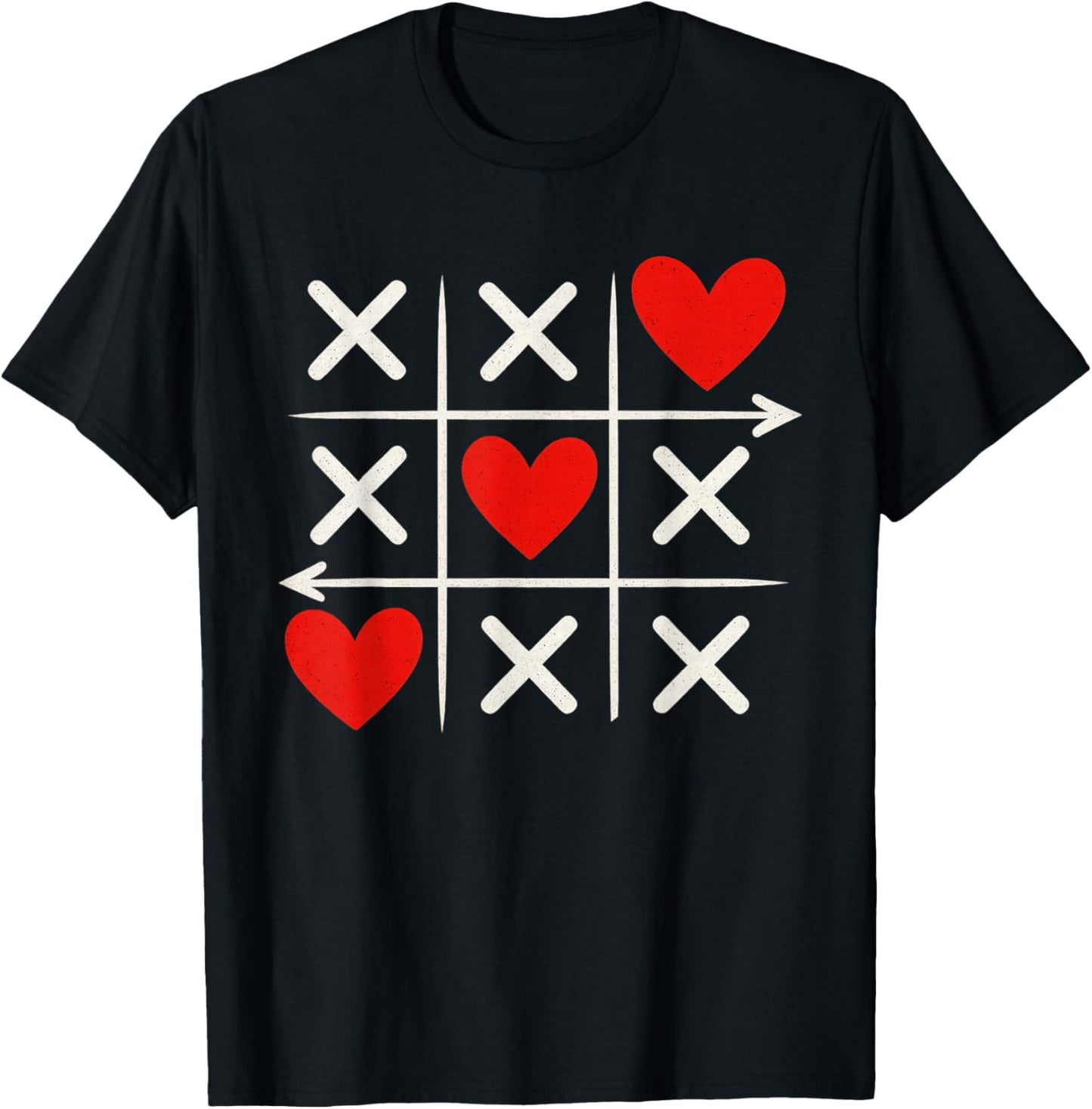 Cute Valentines Day Heart Men Women Kids T-Shirt - T-Shirt | Black