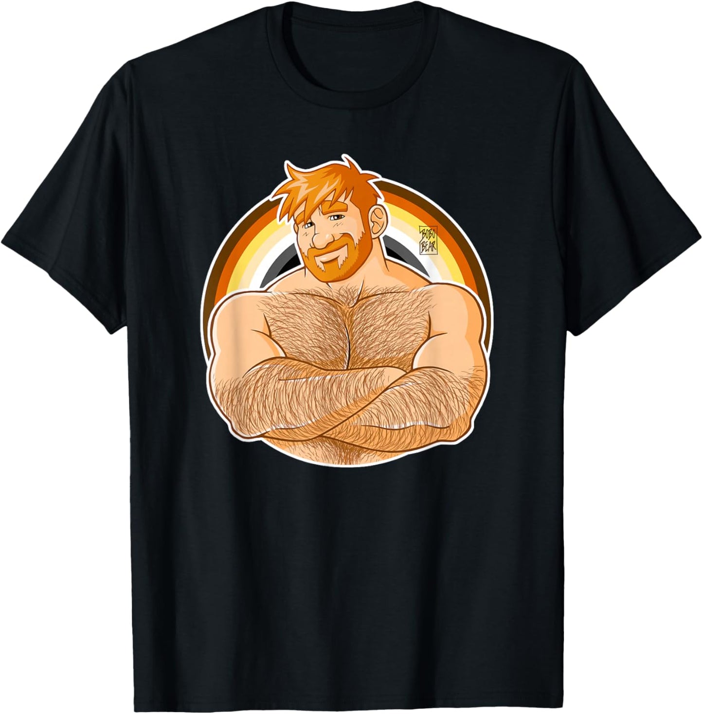 Adam Likes Crossing Arms Bare Chest - Ginger Edition T-Shirt - T-Shirt | Black