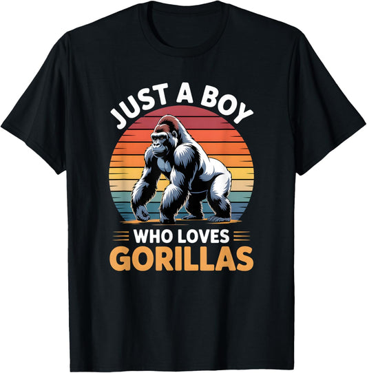 Boys Gorilla T-Shirt - T-Shirt | Black