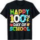 Happy 100 Days of School Teacher 100th Day of School Kids T-Shirt - T-Shirt | Black