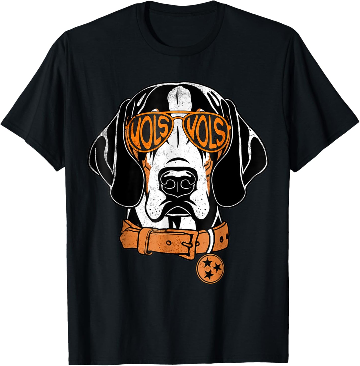 Tennessee Dog Sunglasses T Bluetick Coonhound Women Men Kids T-Shirt - T-Shirt | Black
