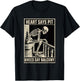Heart Says Pit Knees Say Balcony Rock Music Concert Funny T-Shirt - T-Shirt | Black