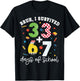 Bruh I Survived 100 Days of School 67 + 33 Teacher Student T-Shirt - T-Shirt | Black