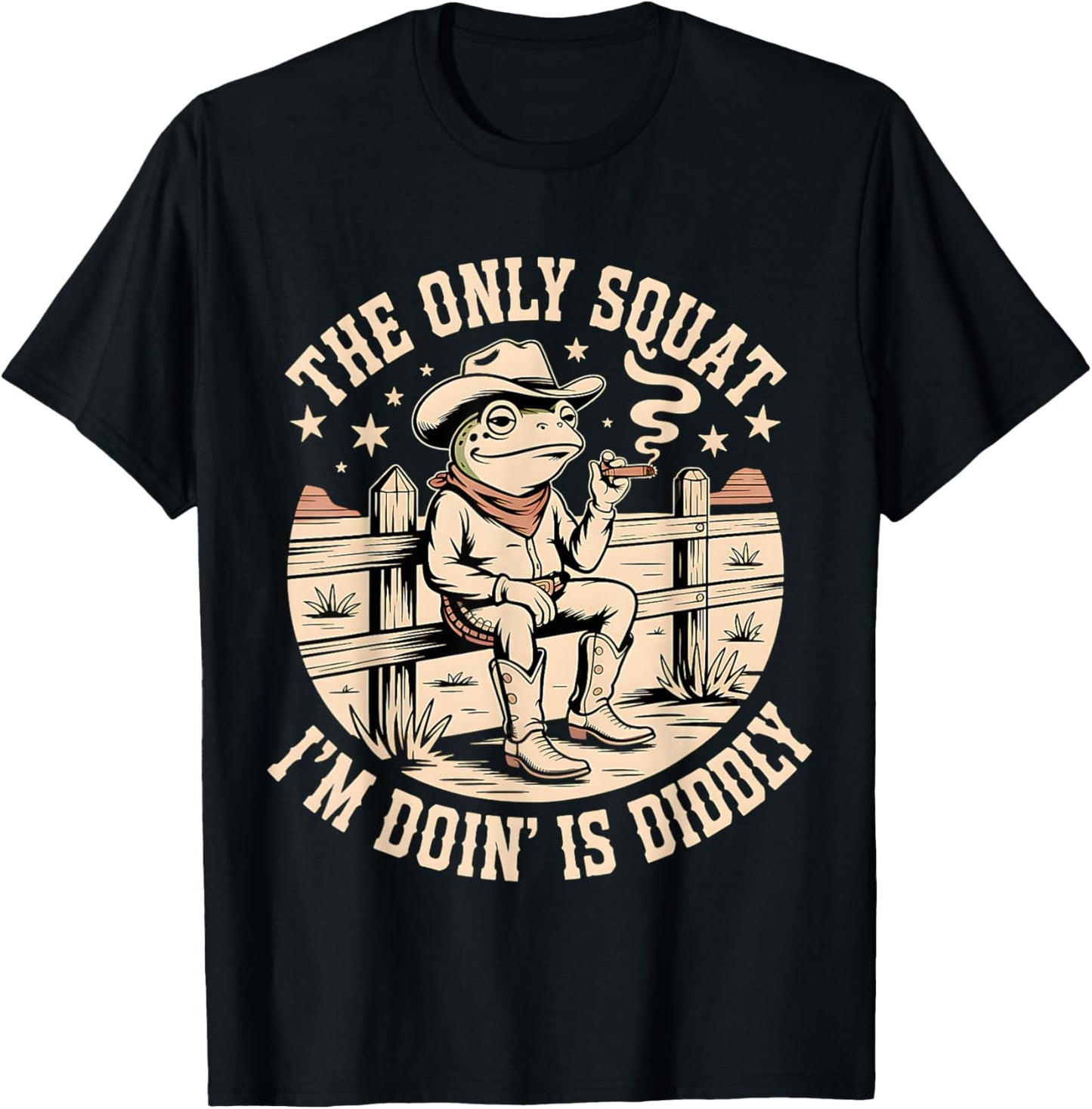 The Only Squat I Am Doing is Diddly T-Shirt - T-Shirt | Black